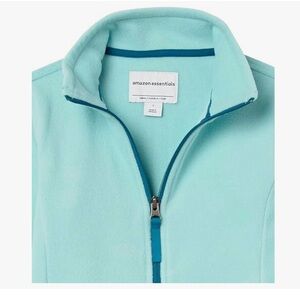 Amazon Essentials Kids' Light Blue Fleece Jacket, Size L, Never Worn